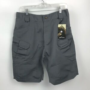 Outdoor Equipment Men Tactical Cargo Shorts MED Quick Dry Utility Hike Gray NWT